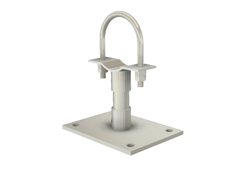 SUPPORTO CON U-BOLT SU BASE - Fixa